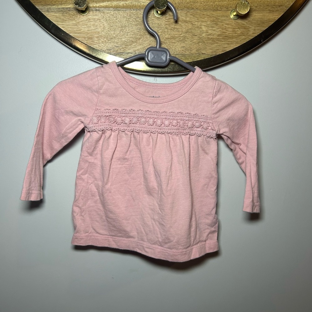 Carter's Pink Long Sleeve Kids Tee